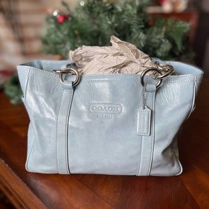 Coach F12839 East West Gallery Patent Leather Tote